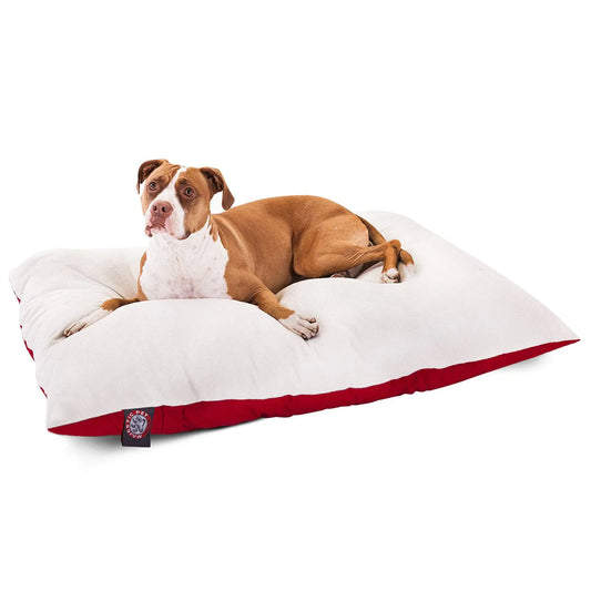 36x48 Red Rectangle Pet Dog Bed By Majestic Pet Products Large