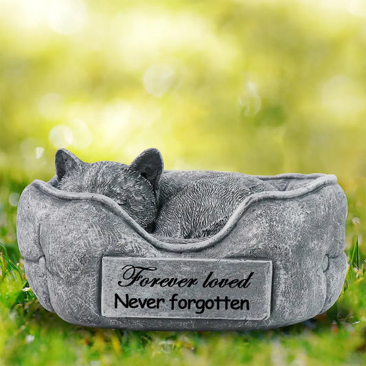 Cat Memorial Stone Cat Memorial Statue Cat Grave Marker Pet Loss Gifts Pet Memorial Gifts or Pet Oudoor Garden Stone Waterproof and Weatherproof Cat Plaque Personalized Cat Tombstone