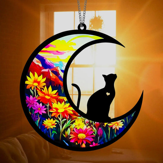 Dog Memorial Suncatcher for Pet Lovers Personalized with Name Custom Pet Loss Suncatcher Dog Memorial Gifts for Loss of Dog Dog Memorial Ornament Loss of Pet Sympathy Gift