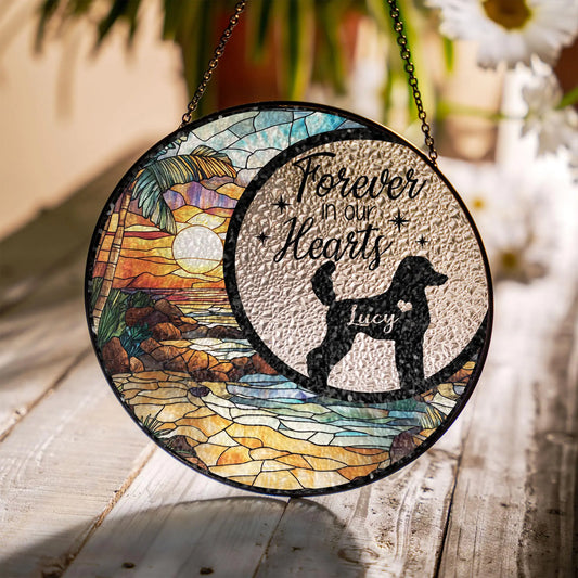 Personalized Pet Memorial Gifts for Dogs Dog Memorial Suncatcher Dog Bereavement Gift Dog Remembrance Gift Pet Loss Sympathy Gift Loss of Pet Sympathy Gift (Glass Suncatcher DOG3)