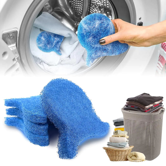 Pet Hair Remover Balls for Laundry 4 PCS-Dog Hair Catcher Laundry for Dryer Reusable Fur Hair Catcher Washer Machine Anti Winding Pet Hair Lint Catcher Pet