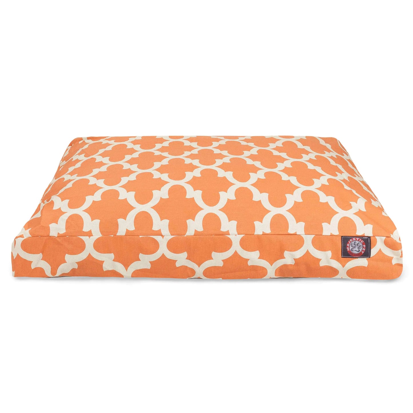 Peach Trellis Medium Rectangle Indoor Outdoor Pet Dog Bed With Removable Washable Cover By Majestic Pet Products